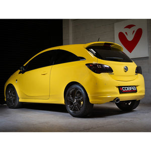 Vauxhall Corsa E 1.0 Turbo (15-19) Rear Box Section Performance Exhaust - Wayside Performance 