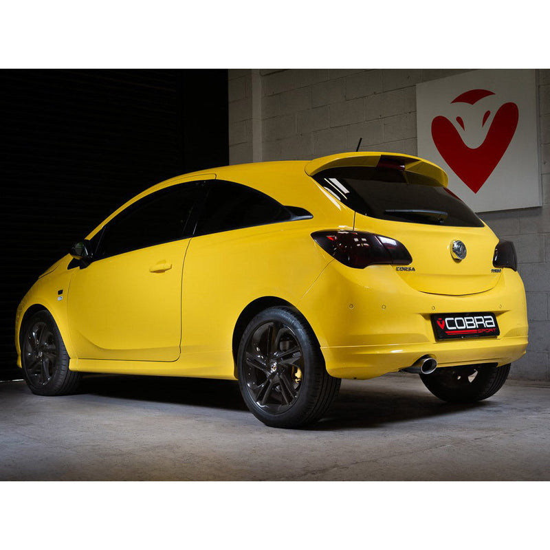 Vauxhall Corsa E 1.0 Turbo (15-19) Rear Box Section Performance Exhaust - Wayside Performance 