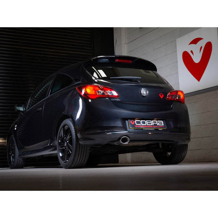 Vauxhall Corsa E 1.2 N/A (15-19) Rear Box Section Performance Exhaust - Wayside Performance 