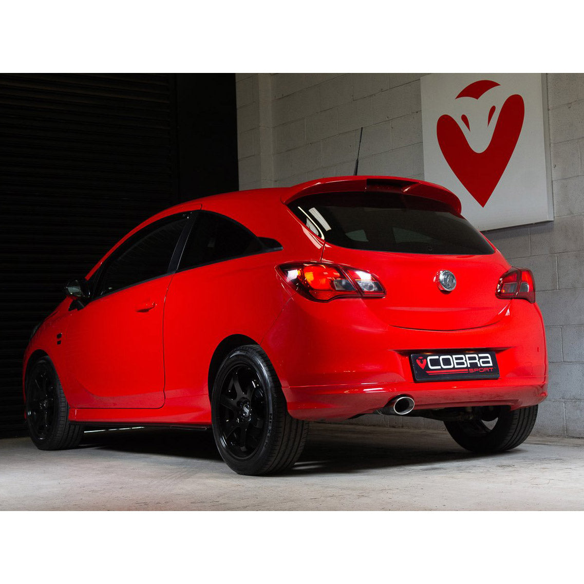 Vauxhall Corsa E 1.4 N/A (15-19) Rear Box Section Performance Exhaust - Wayside Performance 