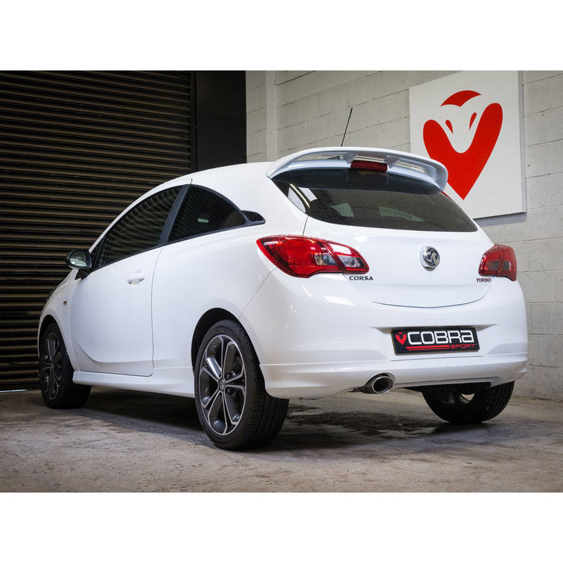 Vauxhall Corsa E 1.4 Turbo (15-19) Rear Box Section Performance Exhaust - Wayside Performance 