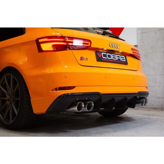 Cobra Sport Audi S3 (8V) 3 Door (Valved) (13-18) Turbo Back Performance Exhaust - Wayside Performance 