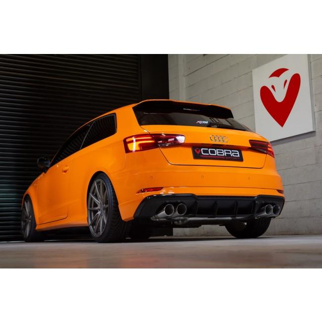 Cobra Sport Audi S3 (8V) 3 Door (Valved) (13-18) Turbo Back Performance Exhaust - Wayside Performance 