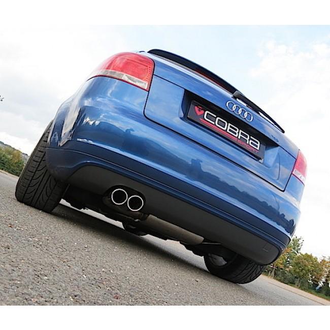 Cobra Sport Audi A3 (8P) 2.0 TFSI 2WD (3 Door) Turbo Back Performance Exhaust - Wayside Performance 