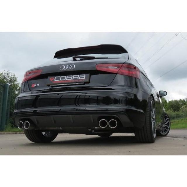 Cobra Sport Audi S3 (8V) 3 Door (Non-Valved) (13-18) Cat Back Performance Exhaust - Wayside Performance 