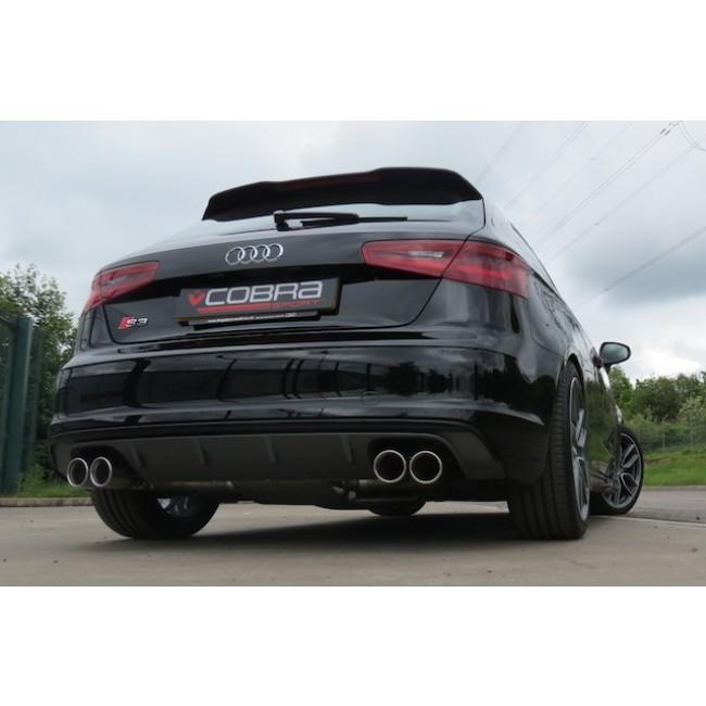Cobra Sport Audi S3 (8V) 3 Door (Non-Valved) (13-18) Cat Back Performance Exhaust - Wayside Performance 