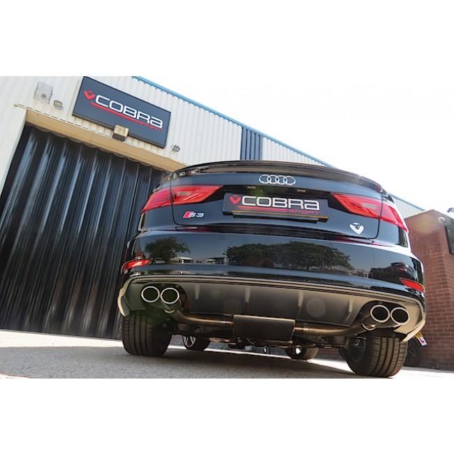 Cobra Sport Audi S3 (8V) Saloon (Non-Valved) (13-18) Cat Back Performance Exhaust - Wayside Performance 