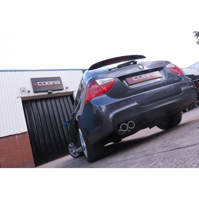 Cobra Sport BMW 318D/320D Diesel (E90/E91) Twin Tip Performance Exhaust Rear Box - Wayside Performance 