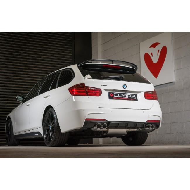 Cobra Sport BMW 320i (F30 LCI/F31 LCI) (2011-19) Quad Exit M3 Style Performance Exhaust Conversion - Wayside Performance 