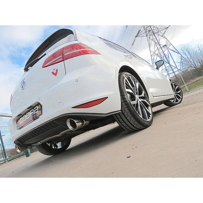 Cobra Sport VW Golf GTD (Mk7) 2.0 TDI (5G) (14-17) GTI Style Cat Back Performance Exhaust - Wayside Performance 