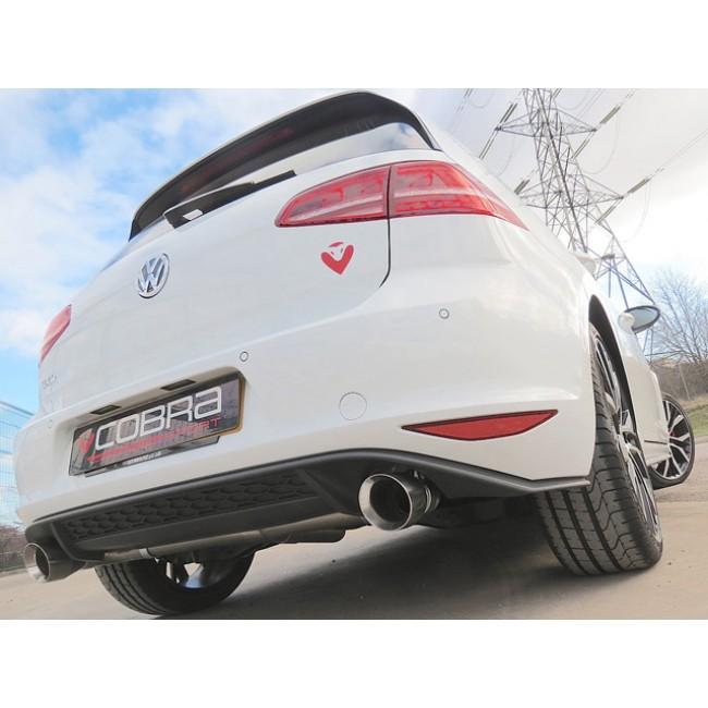 Cobra Sport VW Golf GTD (Mk7) 2.0 TDI (5G) (14-17) GTI Style Cat Back Performance Exhaust - Wayside Performance 