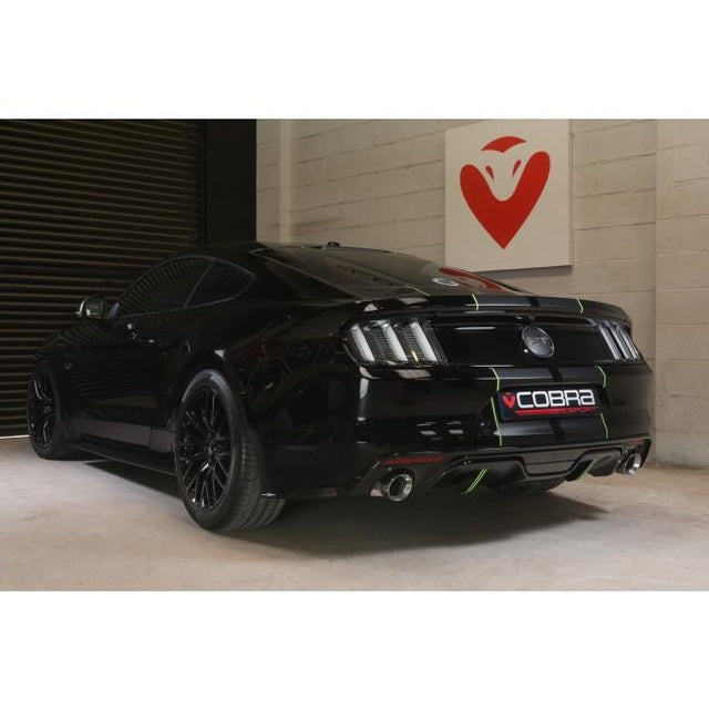 Cobra Sport Ford Mustang 2.3 EcoBoost Convertible (2015-18) 2.5" Venom Box Delete Axle Back Performance Exhaust - Wayside Performance 