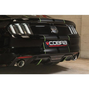 Cobra Sport Ford Mustang 2.3 EcoBoost Convertible (2018>) 2.5" Venom Box Delete Axle Back Performance Exhaust - Wayside Performance 