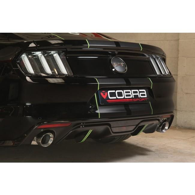 Cobra Sport Ford Mustang 5.0 V8 GT Convertible (2015-18) 2.5" Axle Back Performance Exhaust - Wayside Performance 