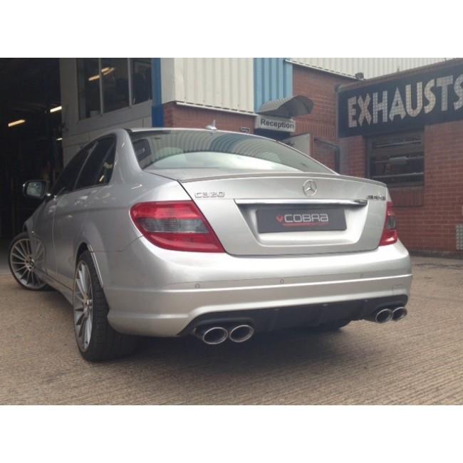 Cobra Sport Mercedes W204 C200/C220/C250 (Diesel) AMG Quad Performance Exhaust - Wayside Performance 