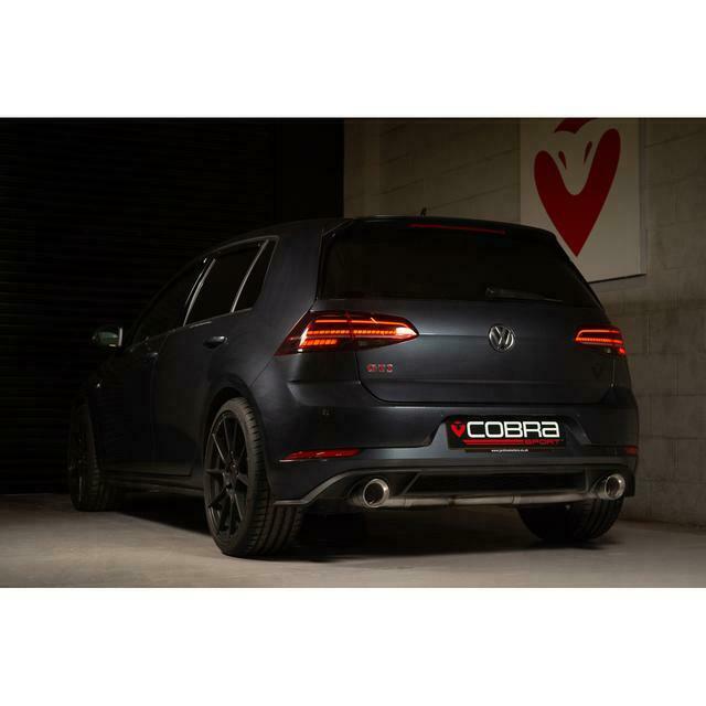 Cobra Sport VW Golf GTI (Mk7.5) 2.0 TSI (5G) (17-20) Race Rear Axle Back (back box delete) Performance Exhaust - Wayside Performance 