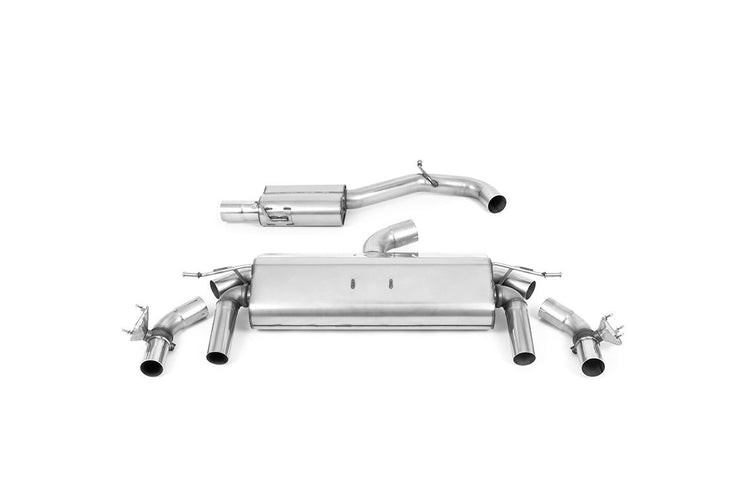Milltek Cat-back - GPF Back - Burnt Titanium GT-100 Tips - T-Roc - R 2.0TSI 300ps (with OPF/GPF) - Wayside Performance 