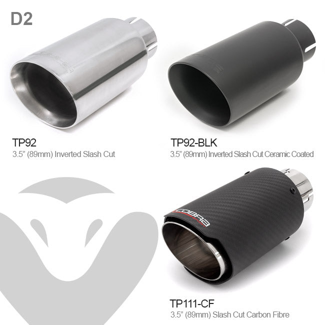Cobra Sport Audi S3 (8V) 3 Door (Valved) (13-18) Turbo Back Performance Exhaust - Wayside Performance 