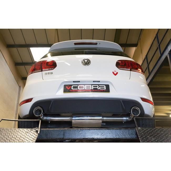 Cobra Sport VW Golf GTD (Mk6) 2.0 TDI (5K) (09-13) GTI Style Cat Back Performance Exhaust - Wayside Performance 