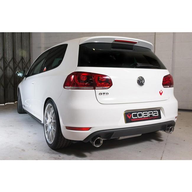 Cobra Sport VW Golf GTD (Mk6) 2.0 TDI (5K) (09-13) GTI Style Cat Back Performance Exhaust - Wayside Performance 