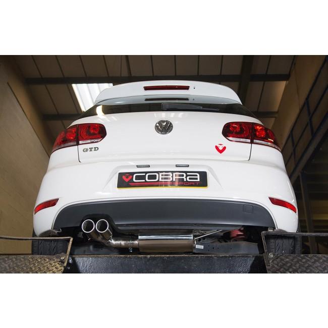Cobra Sport VW Golf GTD (Mk6) 2.0 TDI (5K) (09-13) Cat Back Performance Exhaust - Wayside Performance 